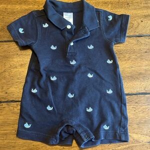 Gymboree Navy Whale Romper